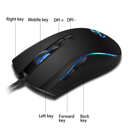 RGB Wired Gaming Mouse – 3200 DPI