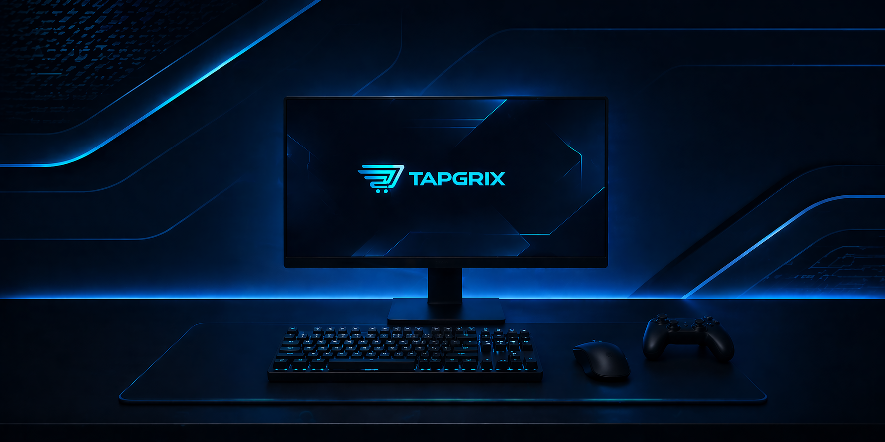 Tapgrix modern desk setup