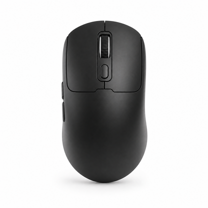 Black tri-mode rechargeable wireless mouse