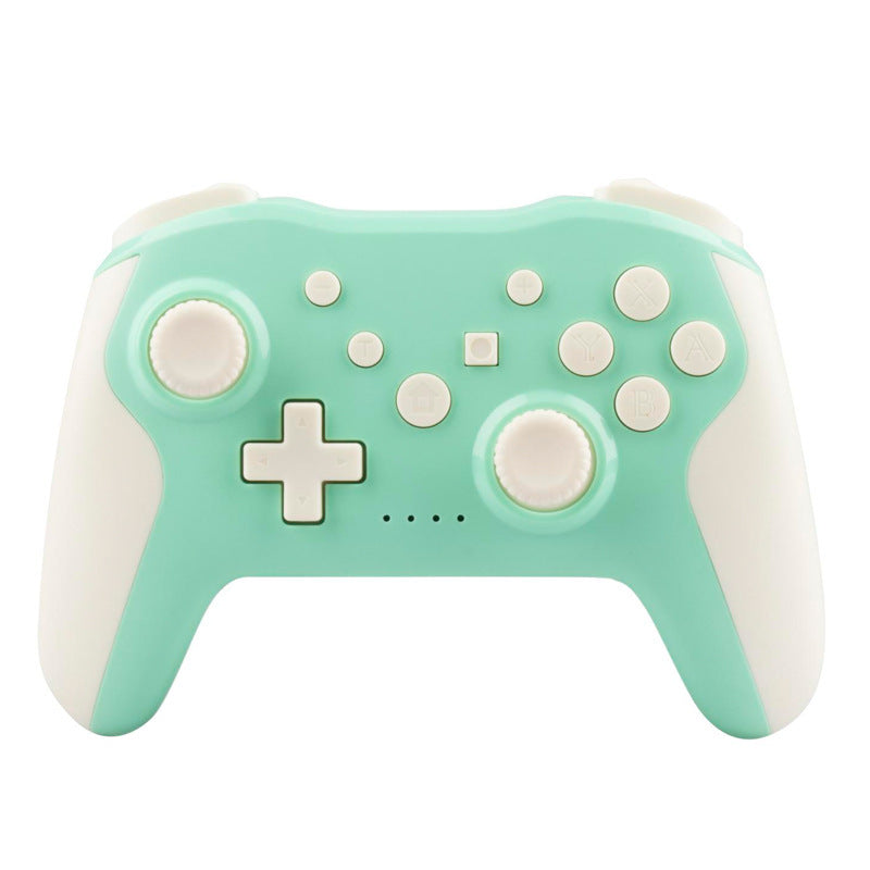 Green wireless Bluetooth game controller with Type-C charging