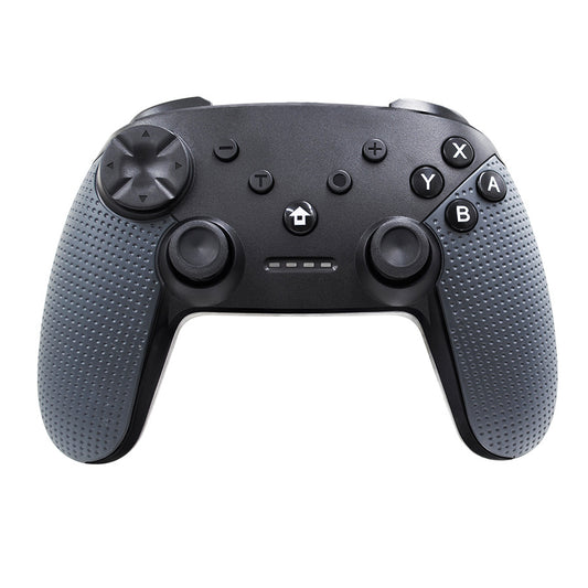 Grey wireless Bluetooth game controller with Type-C cable support