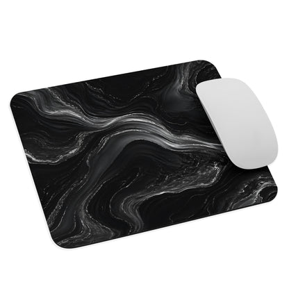 Obsidian Flow Mouse Pad with white mouse on a clean product mockup