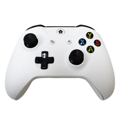White wireless game controller with vibration support